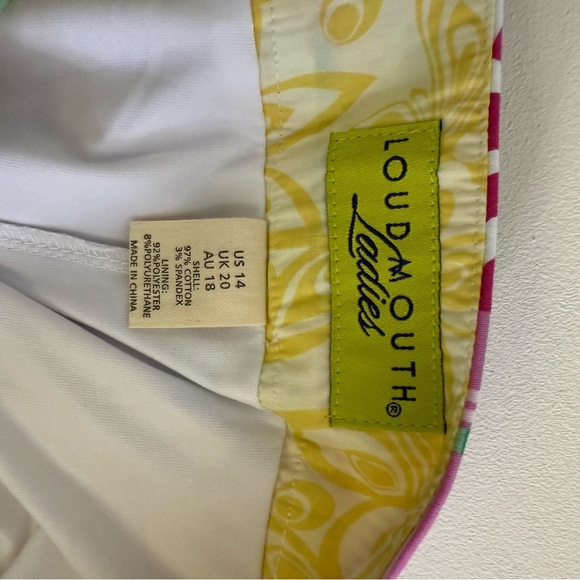 Loudmouth Women’s Patchwork Print Golf/Tennis Skort Size 14 - Picture 3 of 6